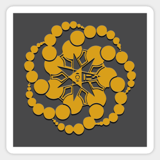 Crop Circle 2 In Gold Sticker